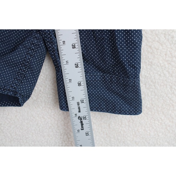 Cinch Mens Long Sleeve Blue Dotted Button Up Shirt XL - Picture 10 of 15